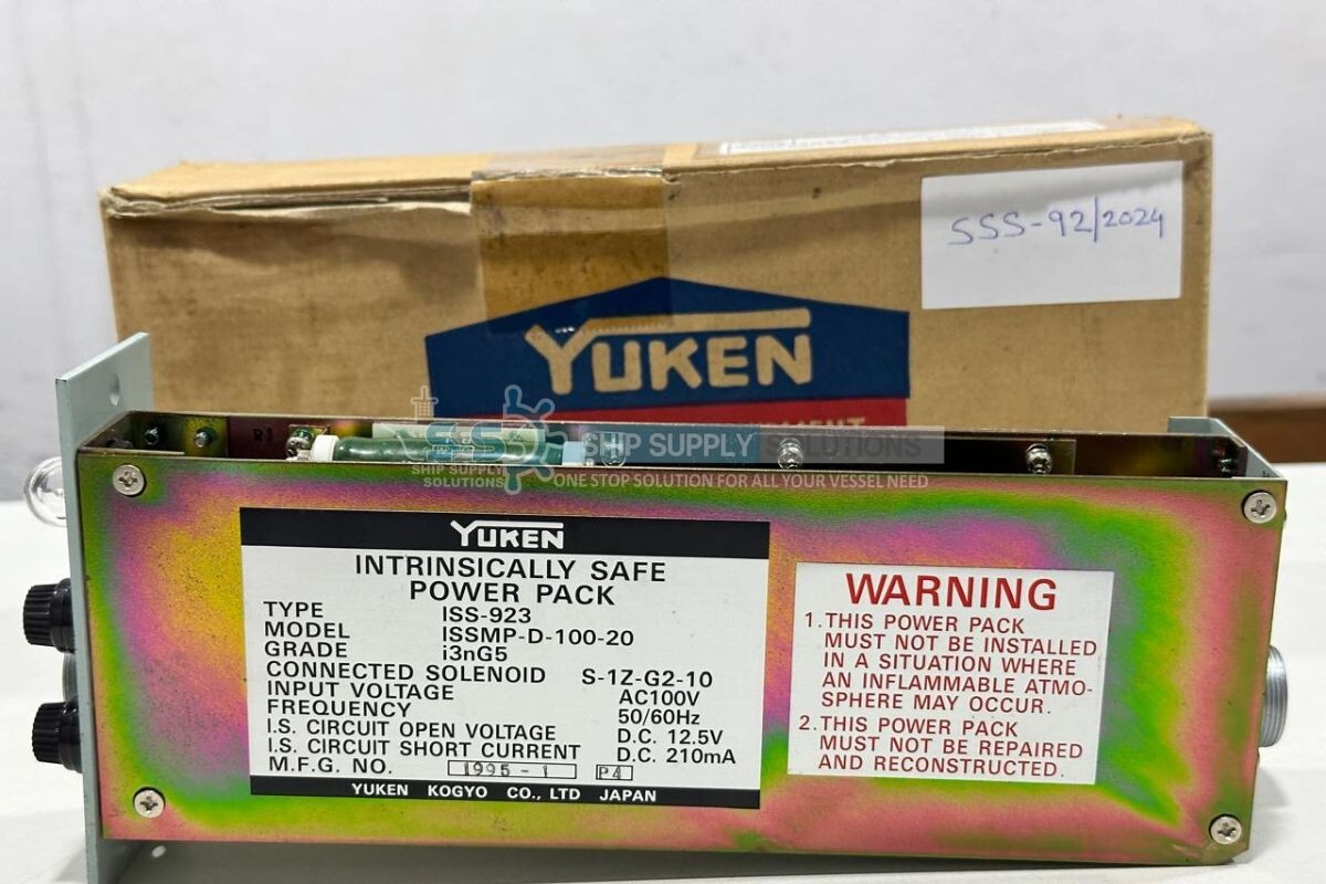 YUKEN ISS-923 INTRINSICALLY SAFE POWER PACK ISSMP-D-100-20 (NEW WITH BOX) AC100V