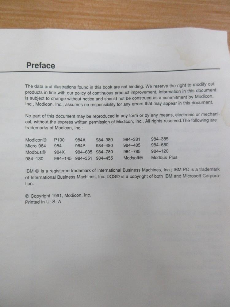 AEG GM-0984-008 Modicon 984 Enhanced Executive Cartridge User Guide Rev.C
