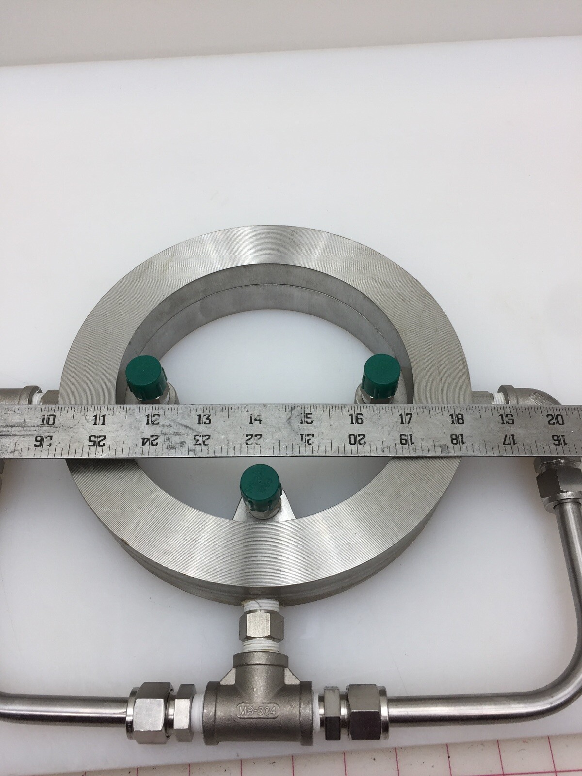 Stainless Steel Water Manifold With Bete WL-3 120 303 Cone Nozzles Fire Safety