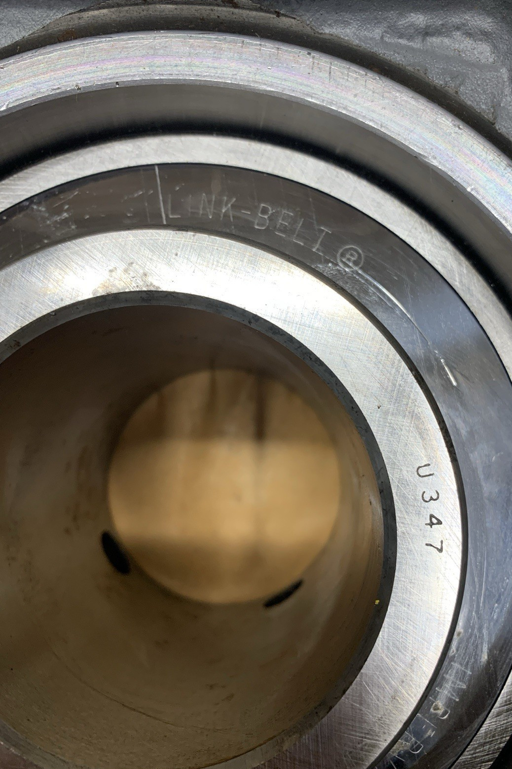 LINK BELT FE-U347 FLANGE BLOCK BALL ROLLER BEARING 2-15/16″ BORE **NEW**