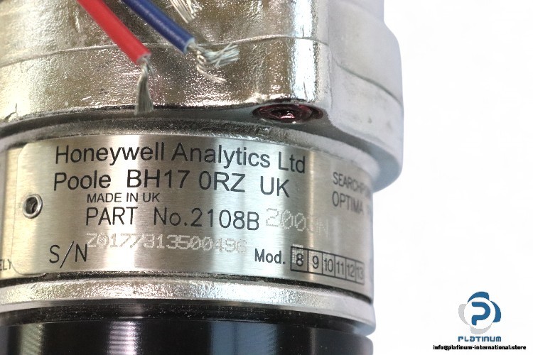 HONEYWELL BH17 0RZ UK OPTIMA PLUS GAS DETECTOR_Z0177313500496_32 V DC_316 SS