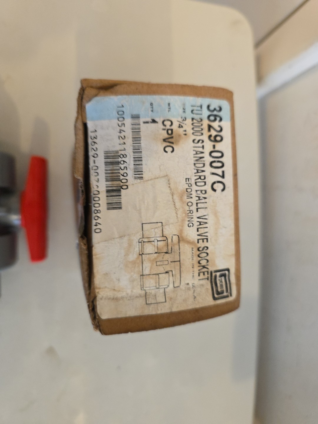 Spears 3629–007C Tru Union 2000 3/4″ Cpvc Ball Valve SOC/ FIPT Box Damage New