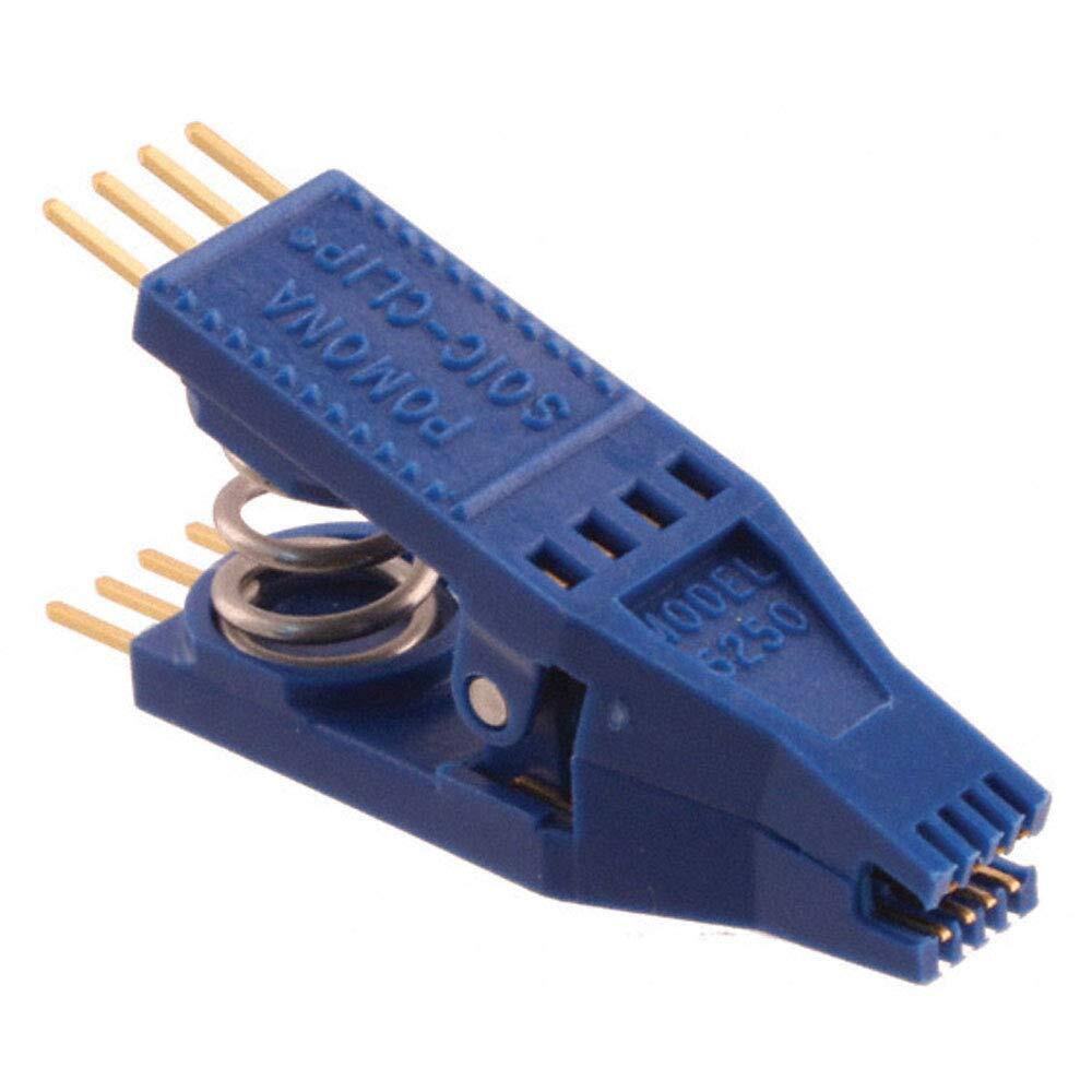 Pomona Electronics 5250 8-Pin Gold Plated SOIC Clip Test Clip with 0.1″ Lead