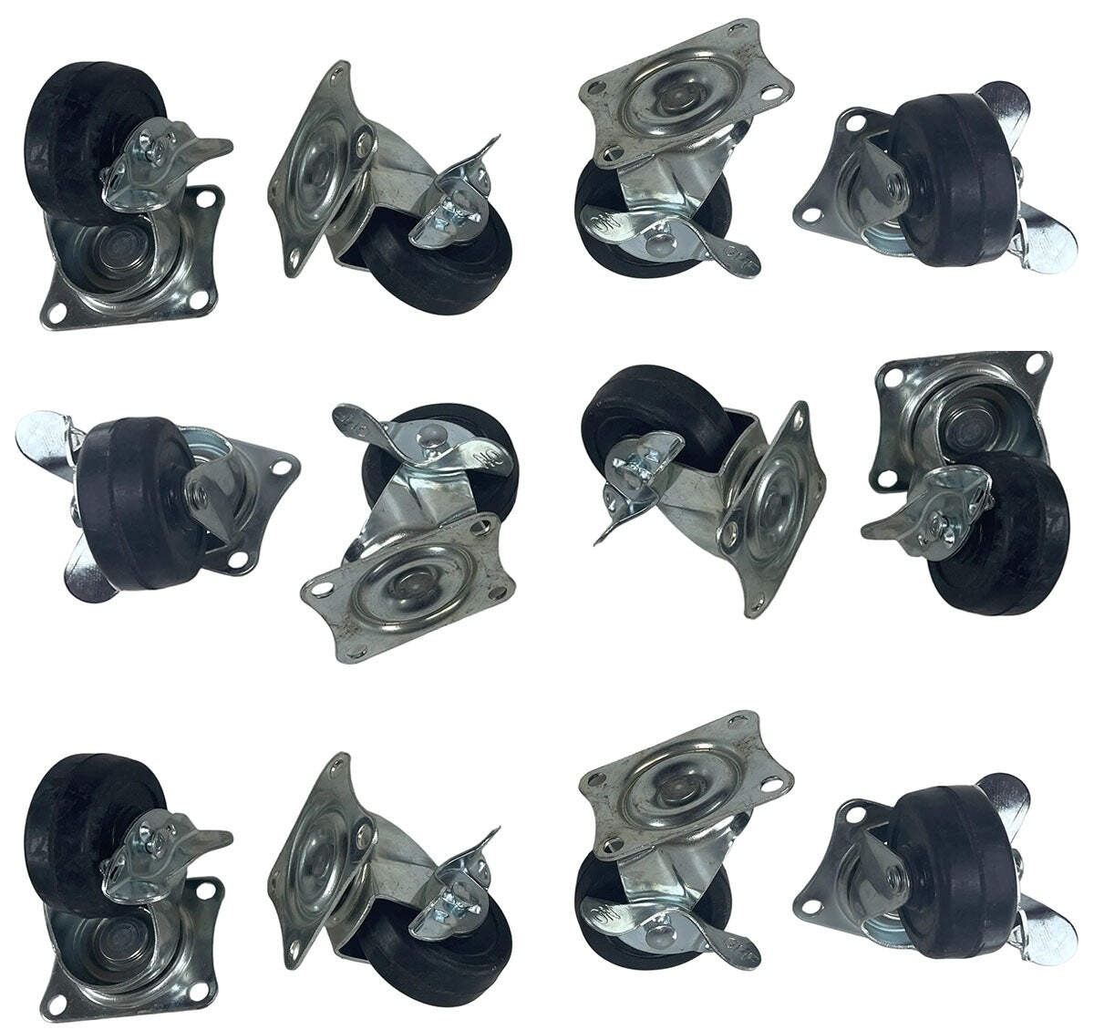 (12 PACK) PROCRAFT SC-2B 2″ Medium Duty Swivel Caster w/ Brake