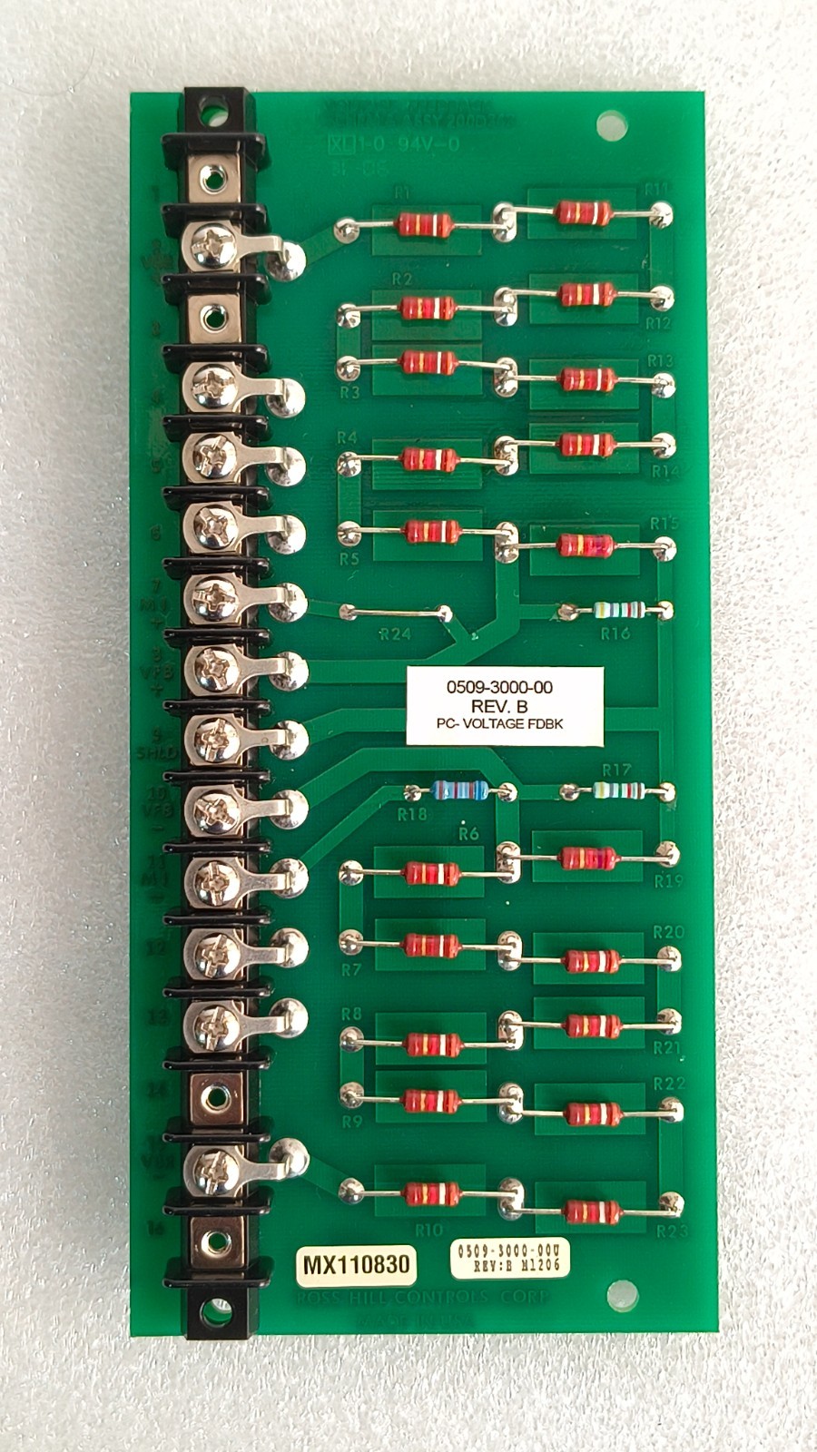 ROSS HILL NOV 0509-3000-0 REV B VOLTAGE FEEDBACK PCB