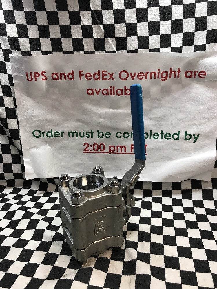 Jamesbury 1-1/2″ Value-Line Ball Valve Socket Weld Ends,CF8M, SHIPSAMEDAY#1375B2