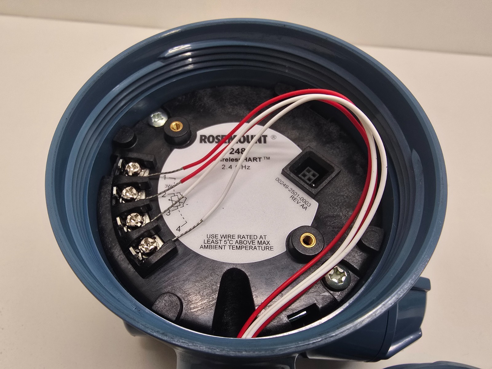GOOD USED! ROSEMOUNT WIRELESSHART 0-100 DEG TRANSMITTER 248DXNAP2NSWA3WP5