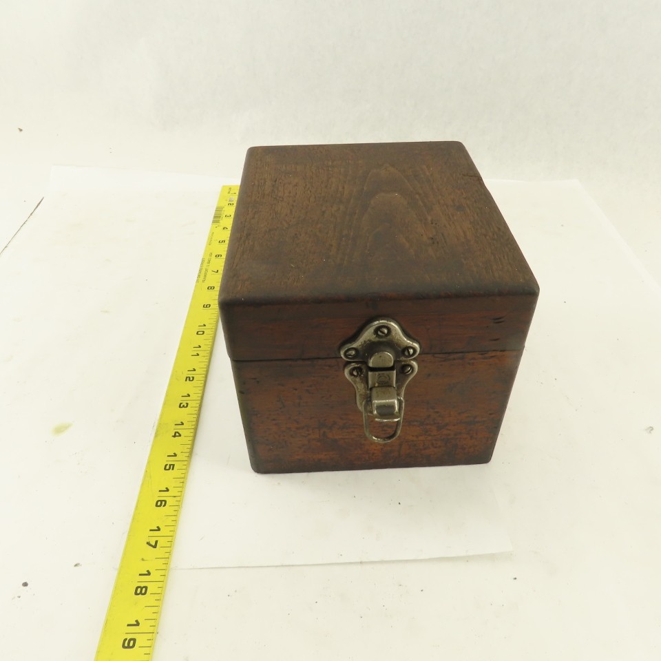 6″ x 7″ x 5-1/2″ Tall Wooden Tooling Storage Case Holder 3/8″ 1/2″ Shank