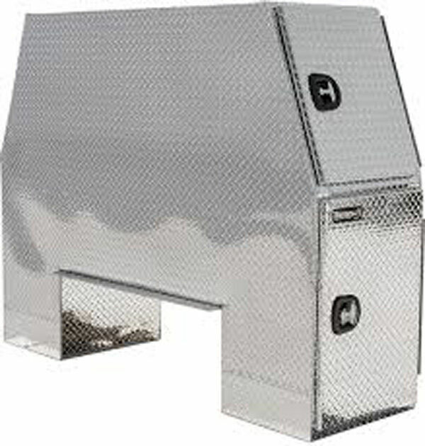 Buyers Products BP826224 62″ x 24″ x 82″ Offset Floor Diamond Tread Aluminum Bac