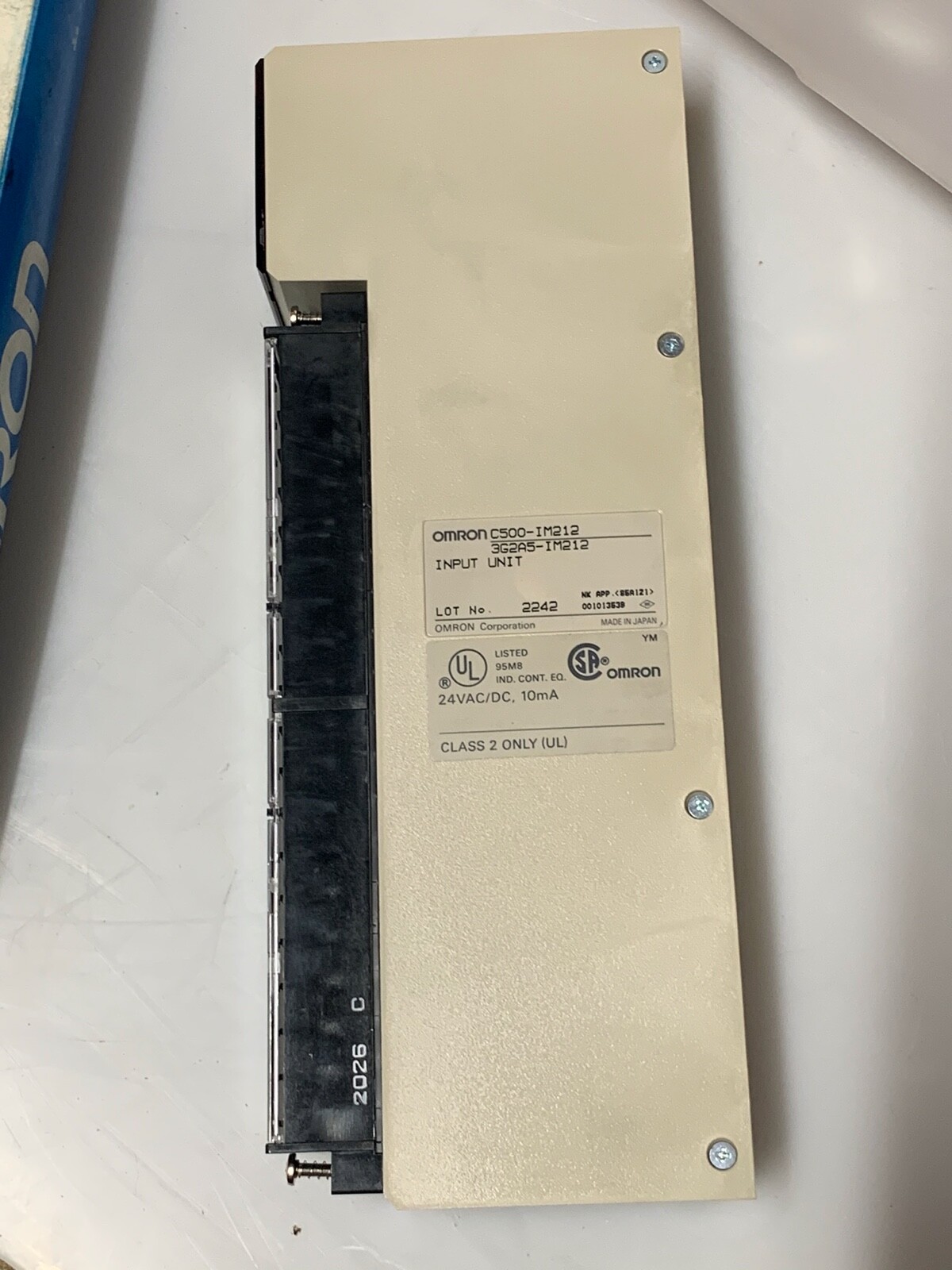 Omron Sysmac C500-IM2123G2A5-IM212 Programmable Controller New Old Stock