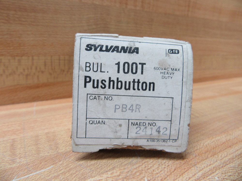 Sylvania 100T-PB4R Joslyn Clark Push Button 24142