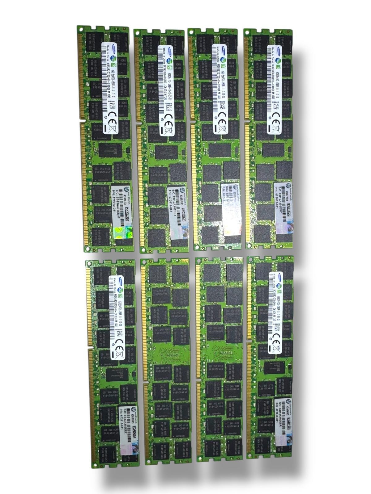 🟢samsung 16GB 2RX4 PC3-12800R-11-12-E2-D3 M393B2G70QH0-CK0Q8 M 1340 (Lot – 8ps)
