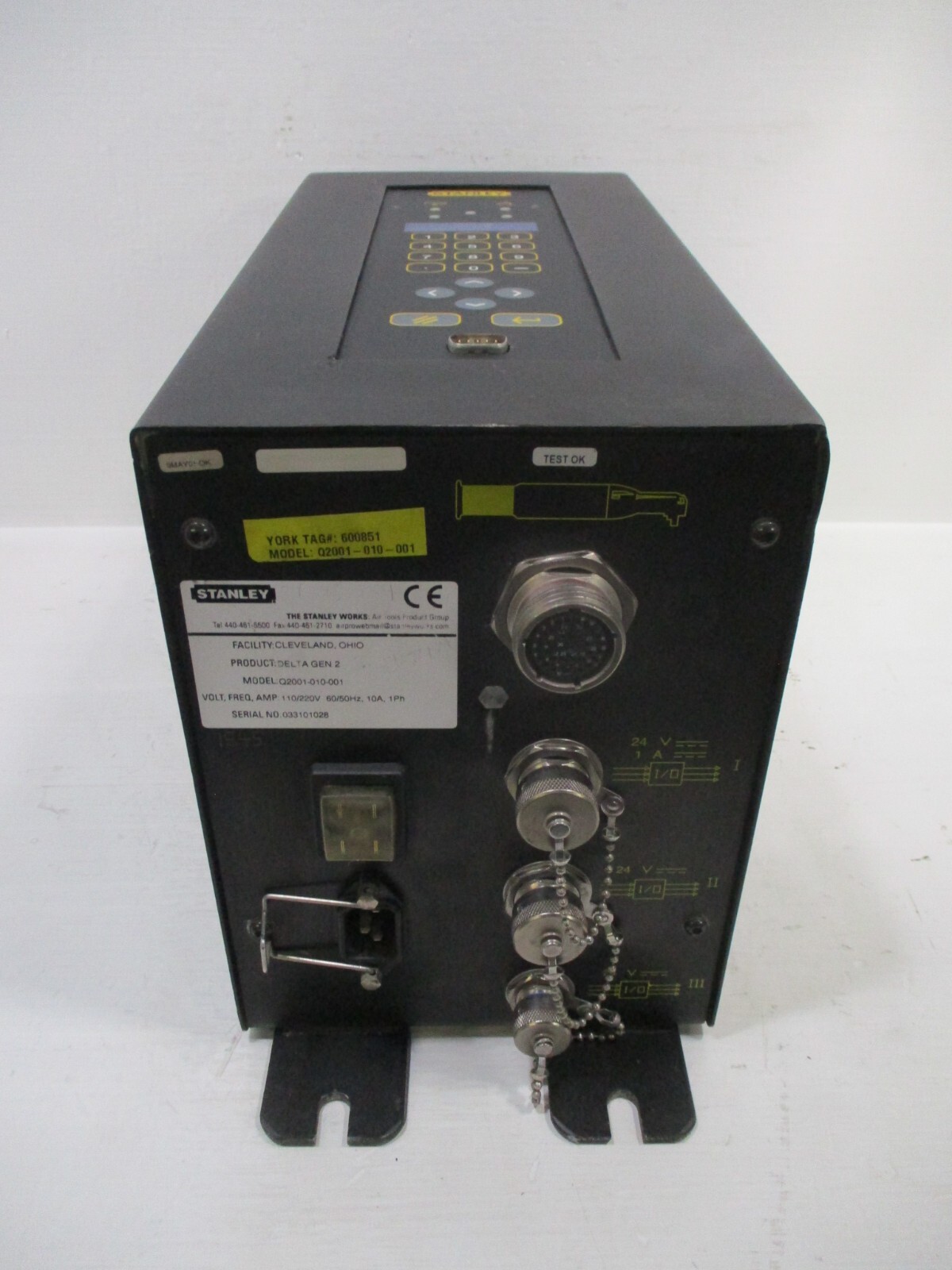Stanley Q2001-010-001 DELTA GEN 2 Nutrunner Controller 120/220V 10A 1PH