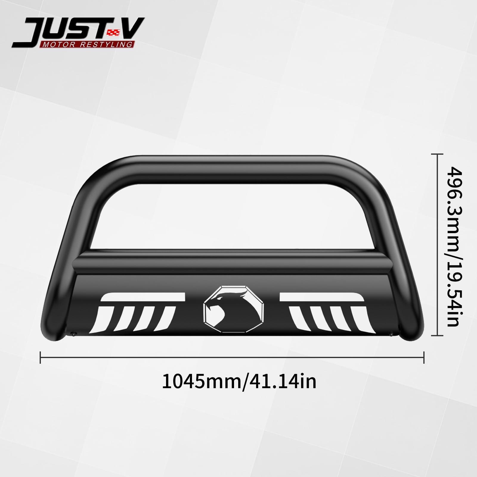 Bull Bar for Trucks 3″ Front Bumper Guard Grille Brush Push Bar for Chevy Sil…