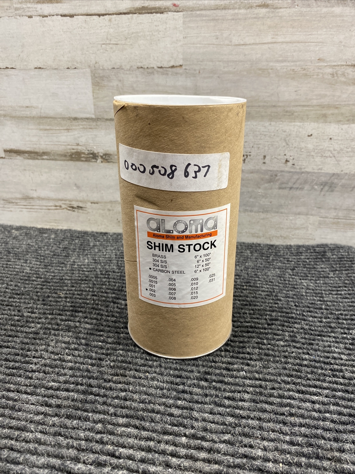 Aloma Shim .002 6in X 100in Carbon Steel