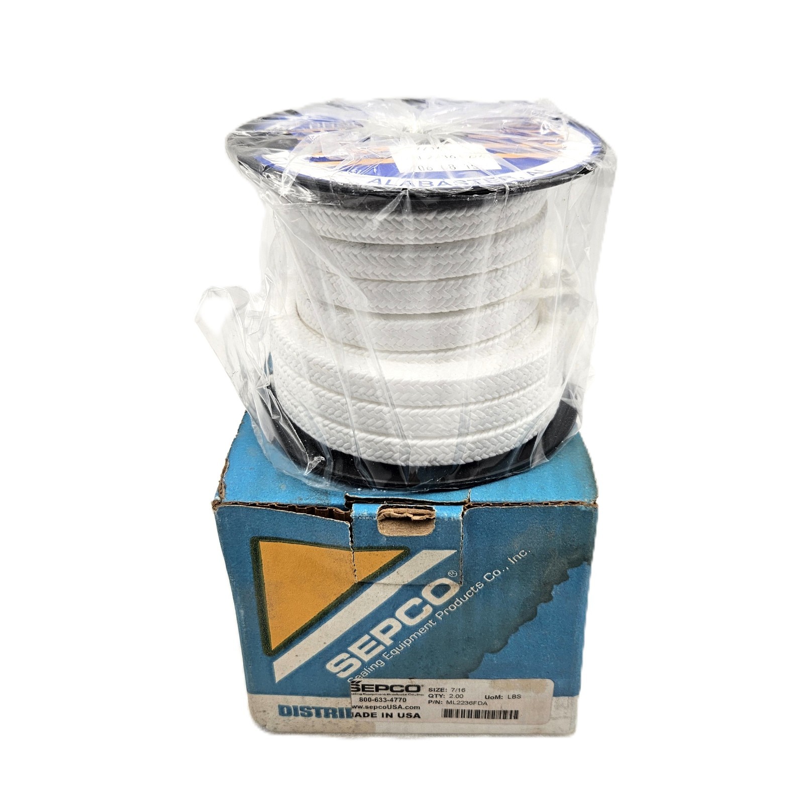 SEPCO ML 2236FDA PTFE PACKING SIZE 7/16 (FAST SHIPPING)
