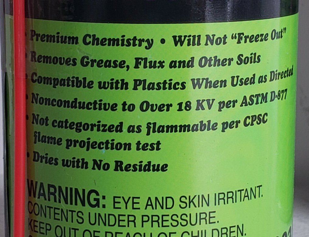 2 MISTY A00369 Contact & Circuit Board Cleaner IV Spray Aerosol Can 10oz