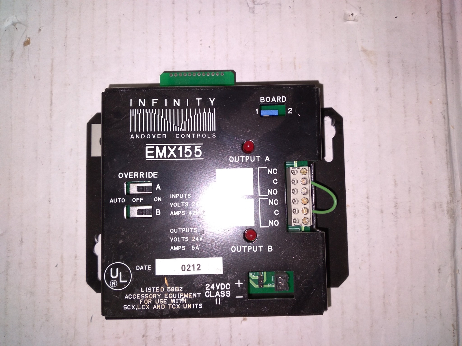 ANDOVER CONTROLS EMX155 24V 42MA 5A 24VDC 04548009970