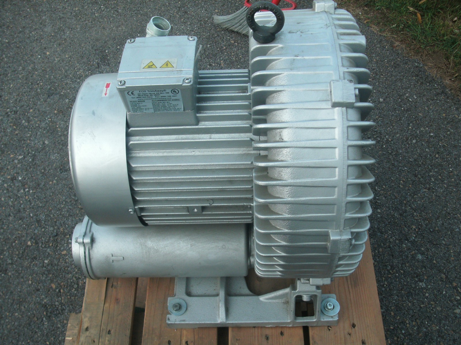 FOX TRIMAWAY 800AB REGENERATIVE BLOWER 230/240 VAC 10 HP 3430 RPM