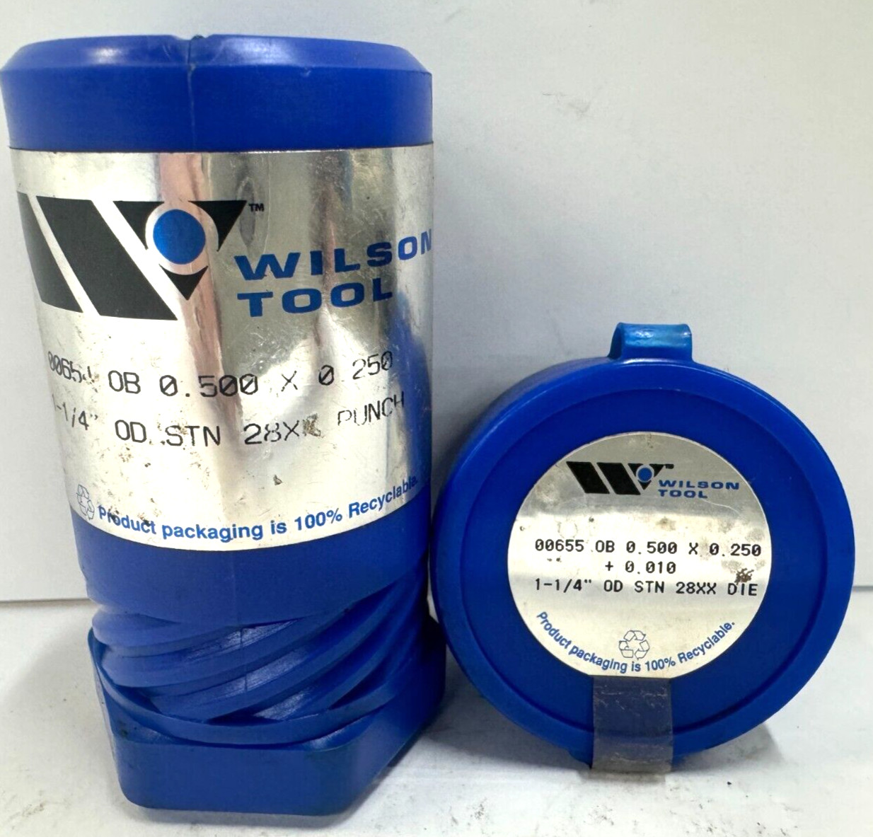 WILSON TOOL PUNCH & DIE SET STN 28XX OBLONG 0.500″ X 0.250″ 1 1/4″ OD