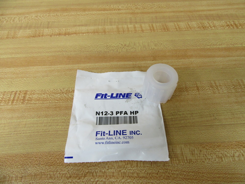 Fit-Line N12-3 3/4″ Flare Nut PFA HP (Pack of 5)