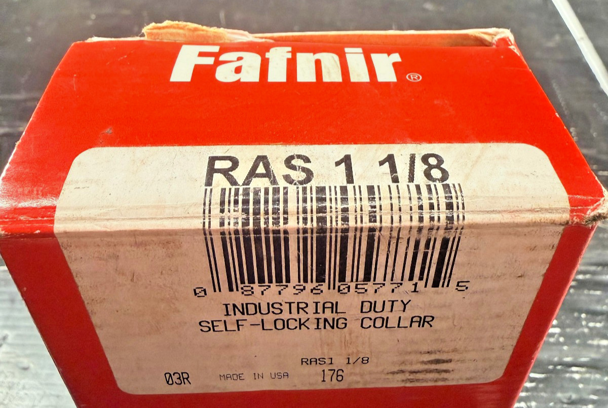 1 NEW RAS 1-1/8 TWO-BOLT PILLOW BLOCK BEARING NIB ***MAKE OFFER***