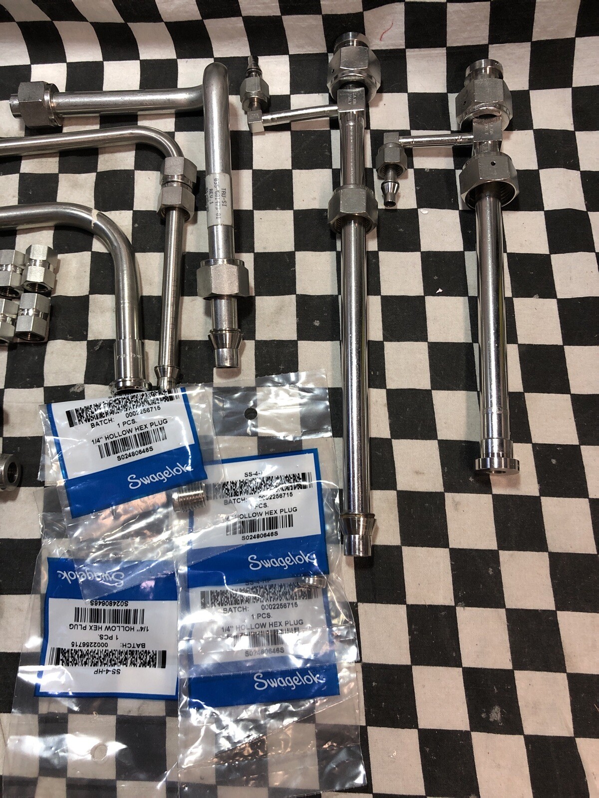 LOT SWAGELOK HAM LET TEE BALL VALVE CROSS UNION PORT COUPLING ELBOW 1/4″ TO 1/2″