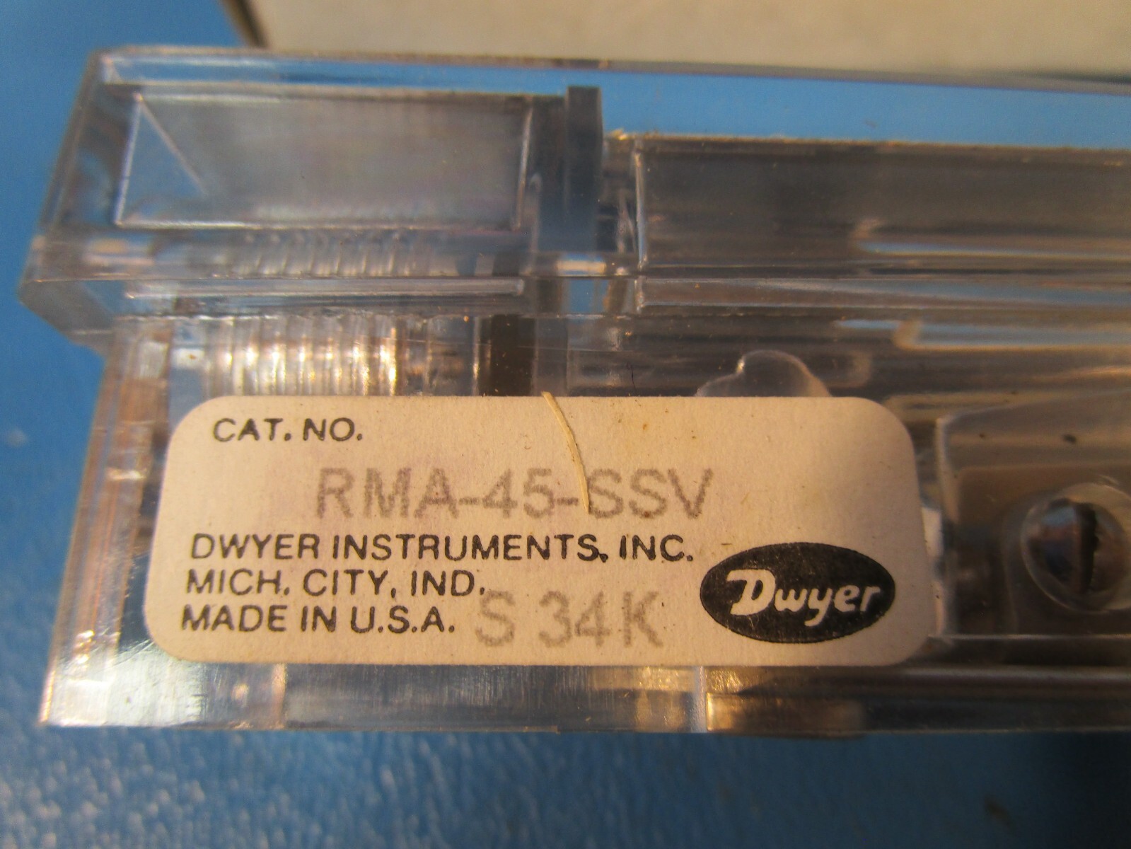 Dwyer RMA-45-SSV, Flow Meter, range 5-50 GPH water