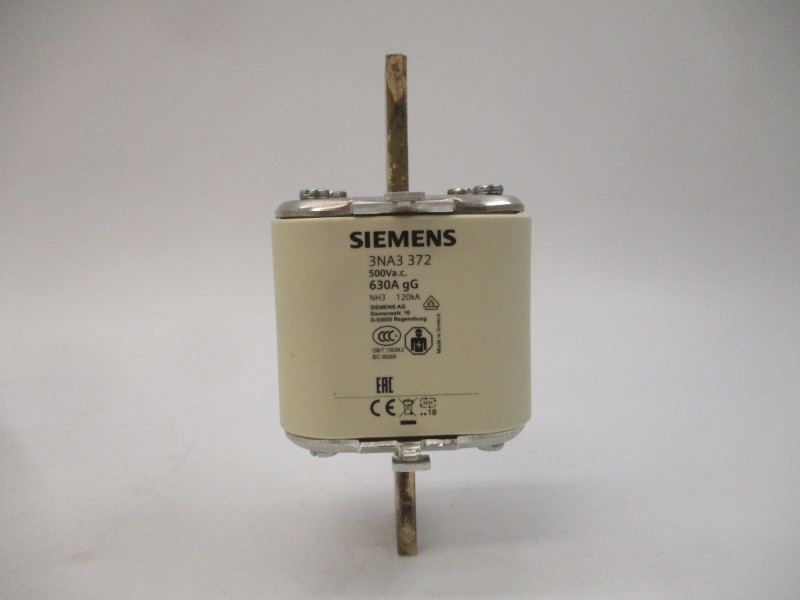SIEMENS 3NA3372 500VAC 630A (PKG OF 3) NSMP