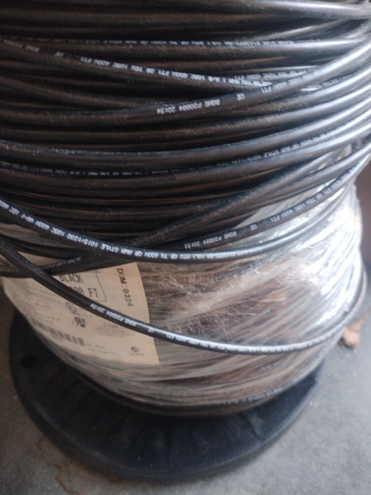 ALPHA WIRE 3081-BK001 Hook-up Wire 10AWG 1,000ft Spl Tinned Copper Black 600V –