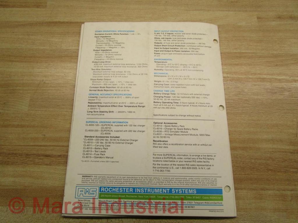 RiS 1035-114 Instruction Manual For SC-1302