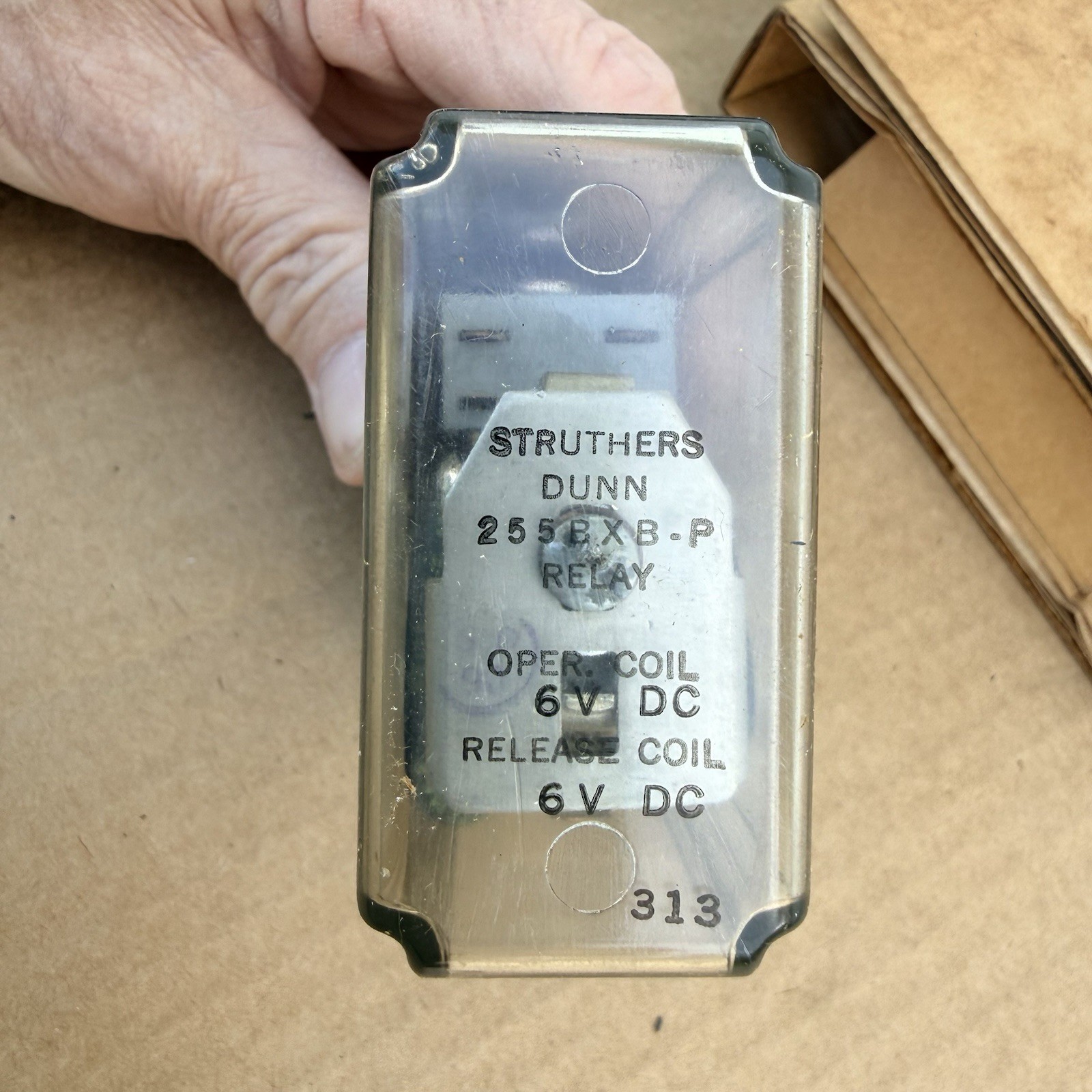 Vintage New Old Stock Struthers Dunn 255BXB-P- 6V DC Relay 255BXB-P
