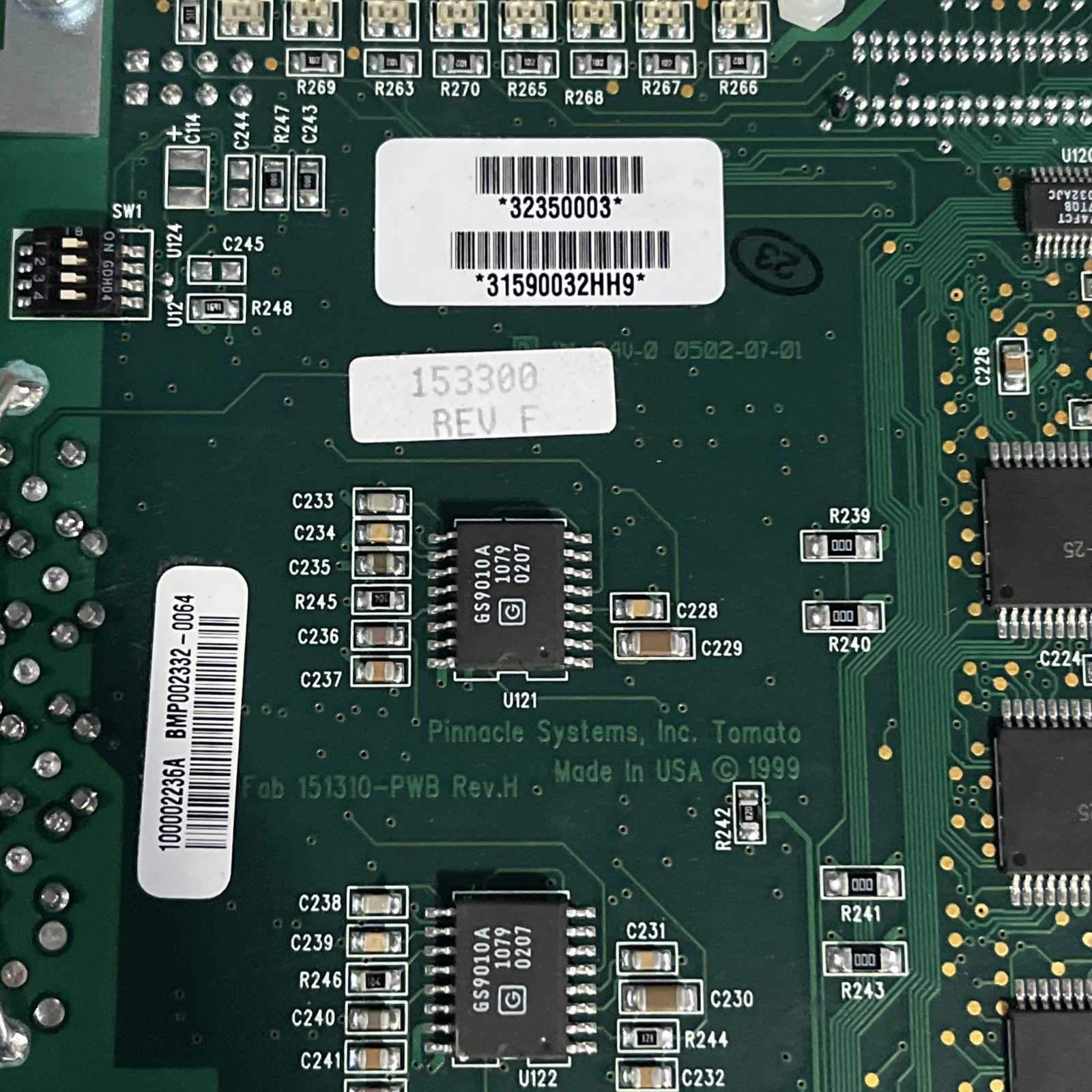 PINNACLE SYSTEMS MODULE 151310-BRKT REV A