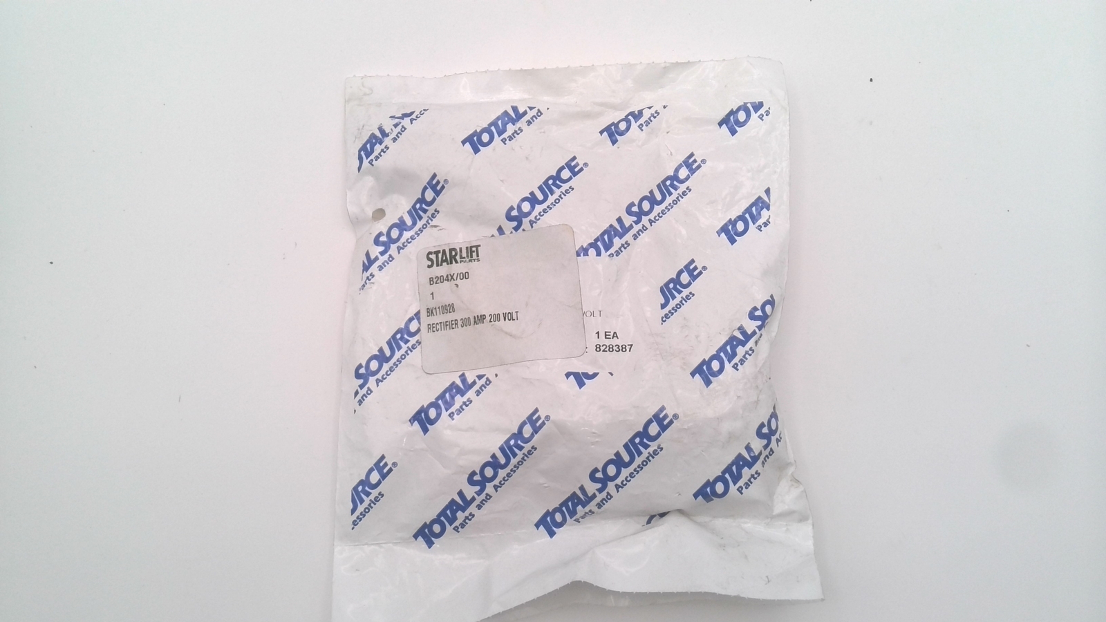 BAKER 110928 RECTIFIER 300 AMP 200 VOLT BK110928 BA 110928