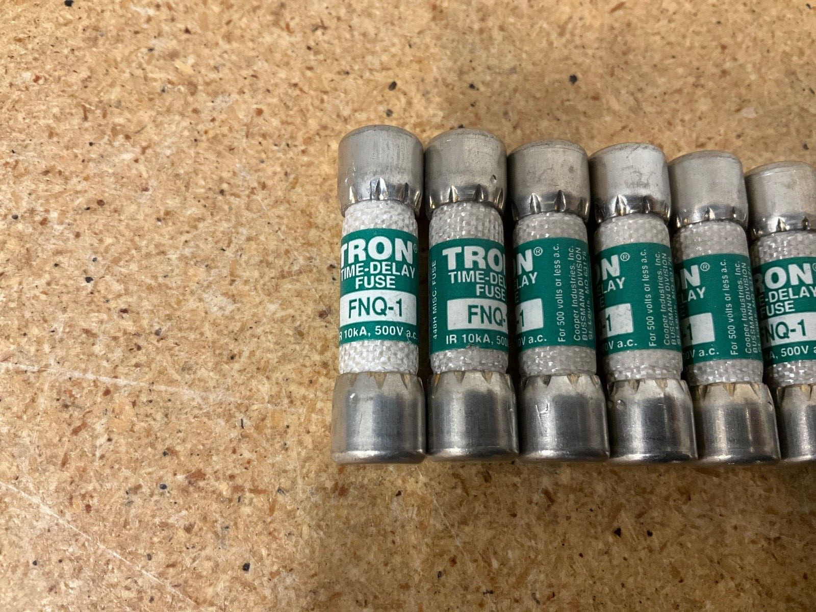 Lot of 10 Tron Time Delay Fuses FNQ-1