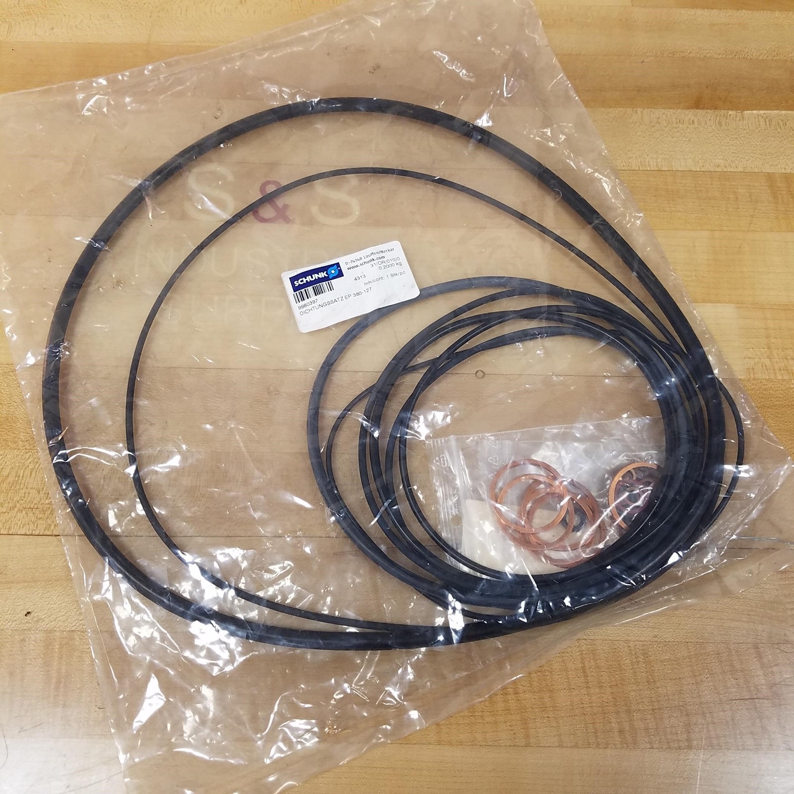 Schunk 9980397 O-Ring/ Seal Set DICHTUNGSSATZ, 31/OR/010/0, 0,2000 kg – NEW