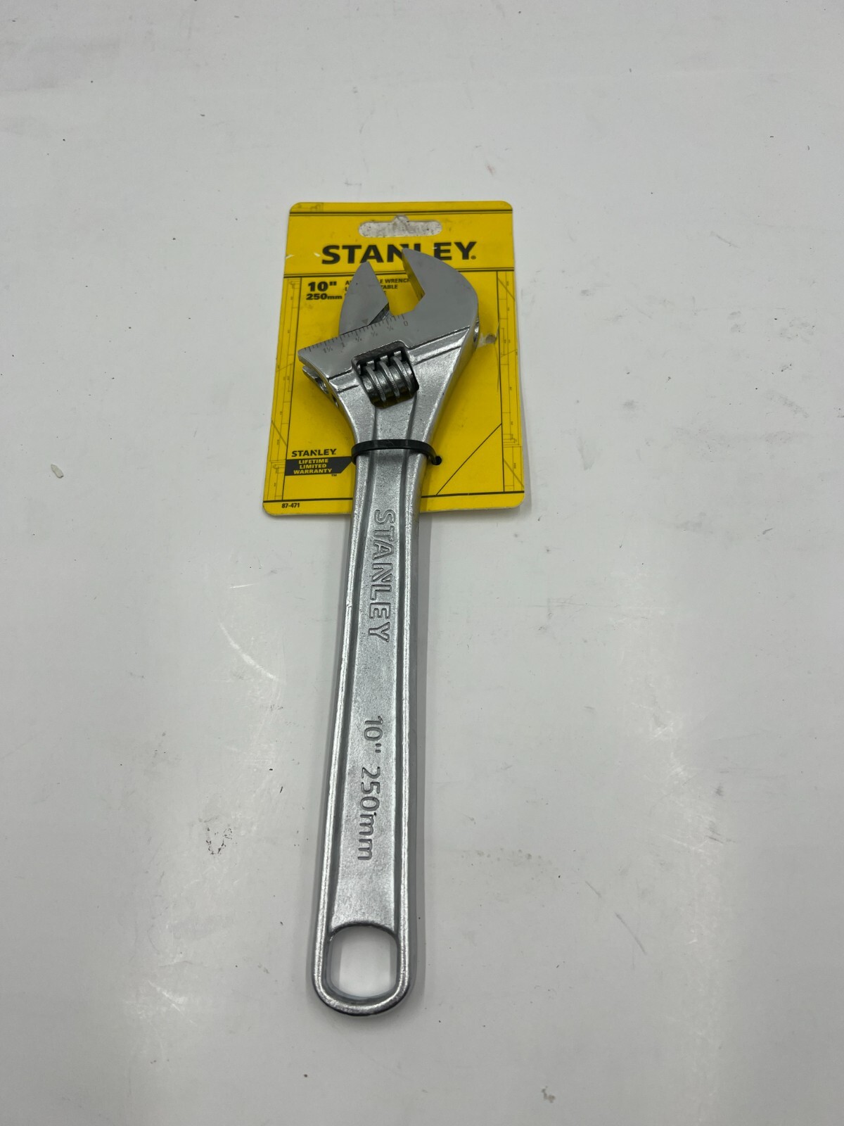 Stanley Tool 87-471 Chrome Plated Adjustable Wrench 10 inch Forged alloy steel