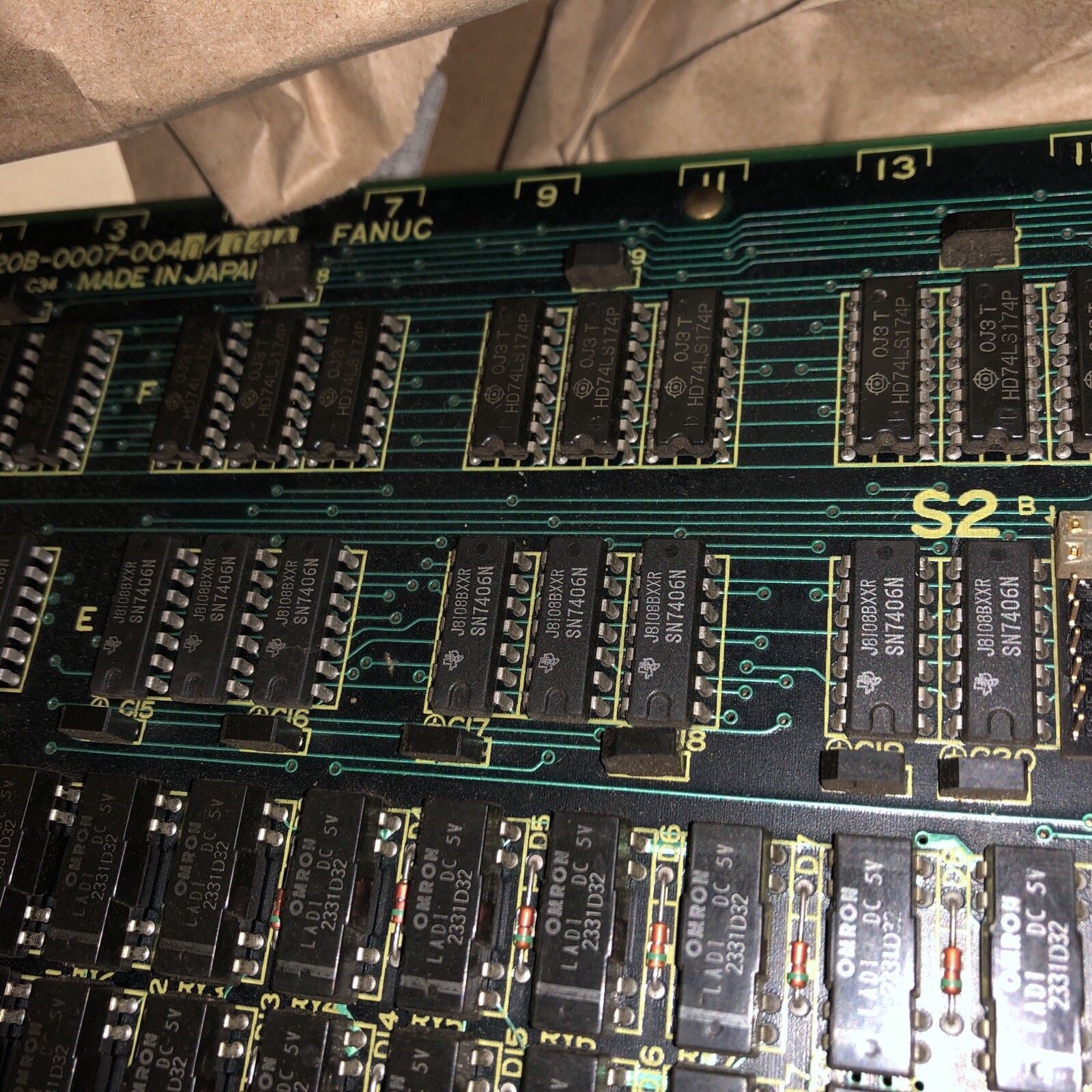 FUJITSU FANUC A02B-0050-C600,FANUC A20B-0007-0040/04A TERMINAL UNIT,AO
