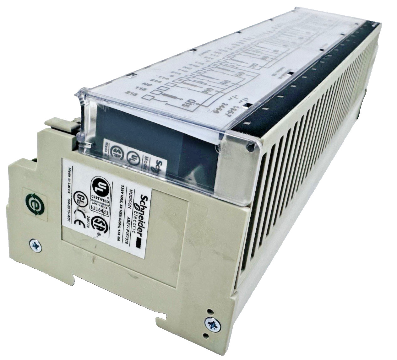 Schneider Modicon ABE7-P16T318 230V Max/CHAN, 12A MA Sub-Base Plug In Relay DIN