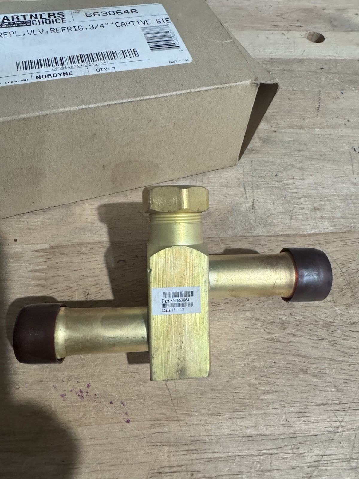 NORTEK/PARTNERS CHOICE Nordyne 663864R 3/4″ VALVE CAPTIVE STEM