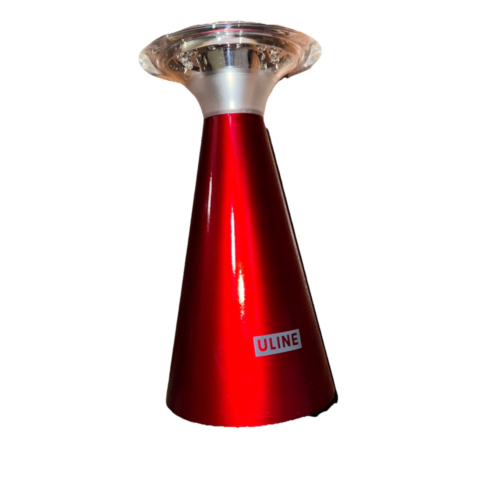 Uline Touch Top Trash Can H-3990R Red 4 1/2″ x 8 1/2″