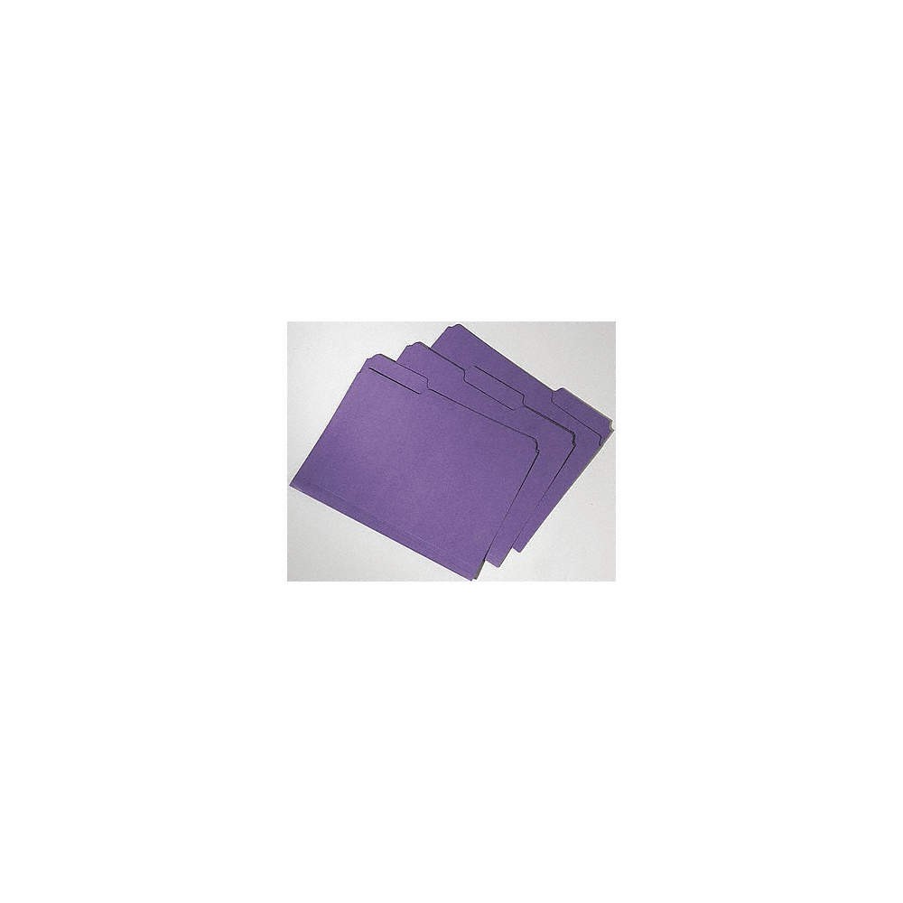 ABILITY ONE 7530-01-566-4133 File Folders,Purple,PK100 31UF31