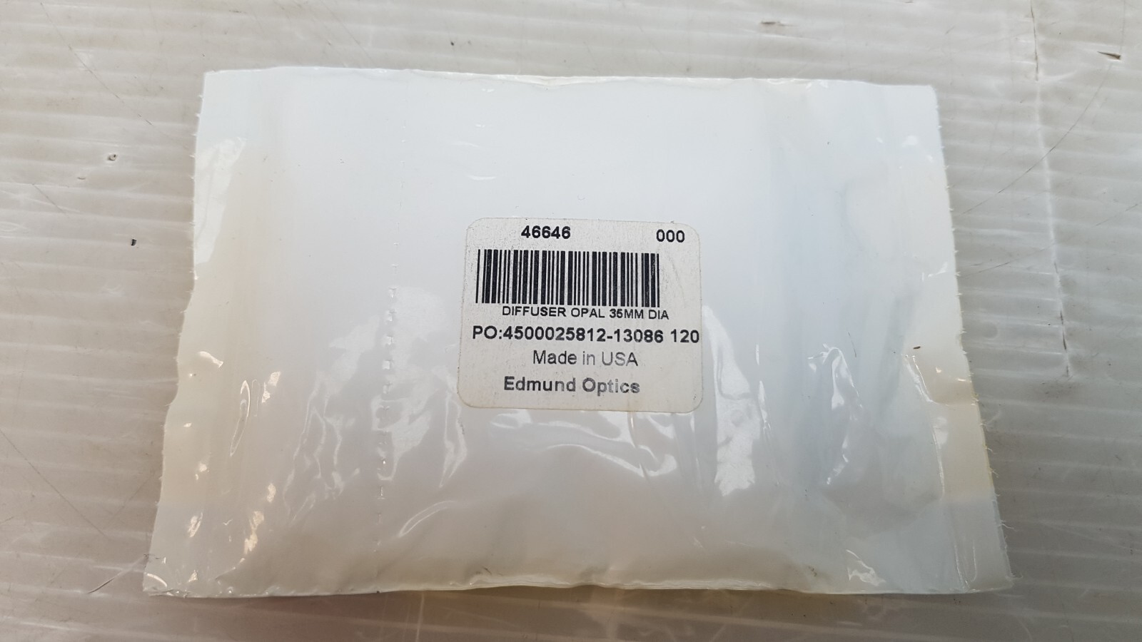 EDMUND OPTICS DIFFUSER OPAL 35MM DIA, 46646 (LOT OF 5)