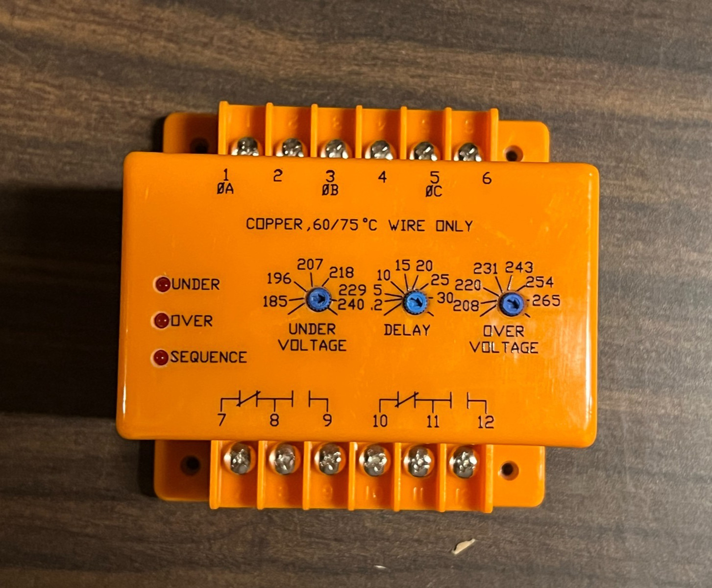 ATC Diversified Electronics PBE-230-ASE 3 Phase Voltage Band Monitor Relay