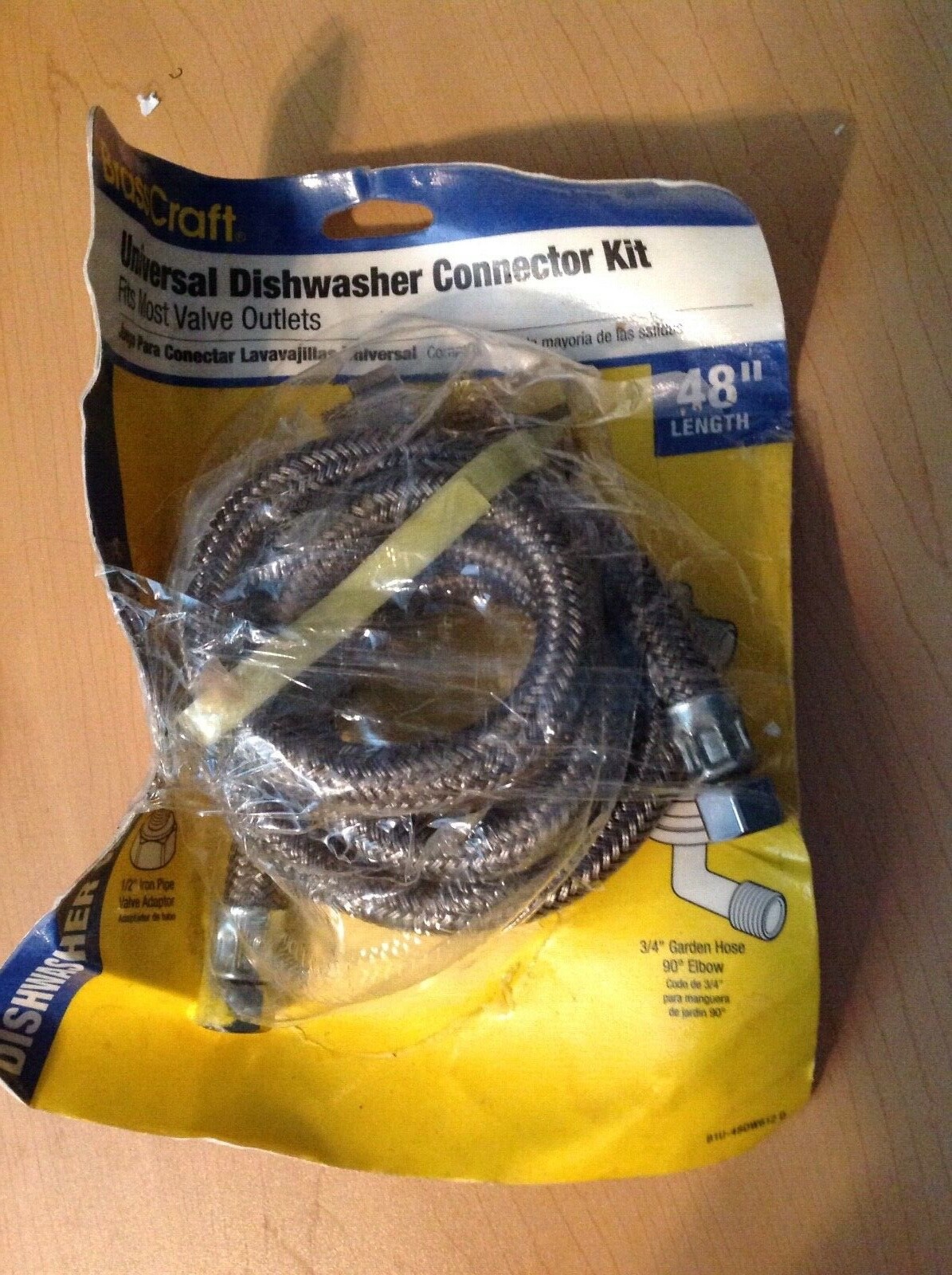 Brass Craft Universal Dishwasher Connector Kit 48″ B1U-48DW612 D