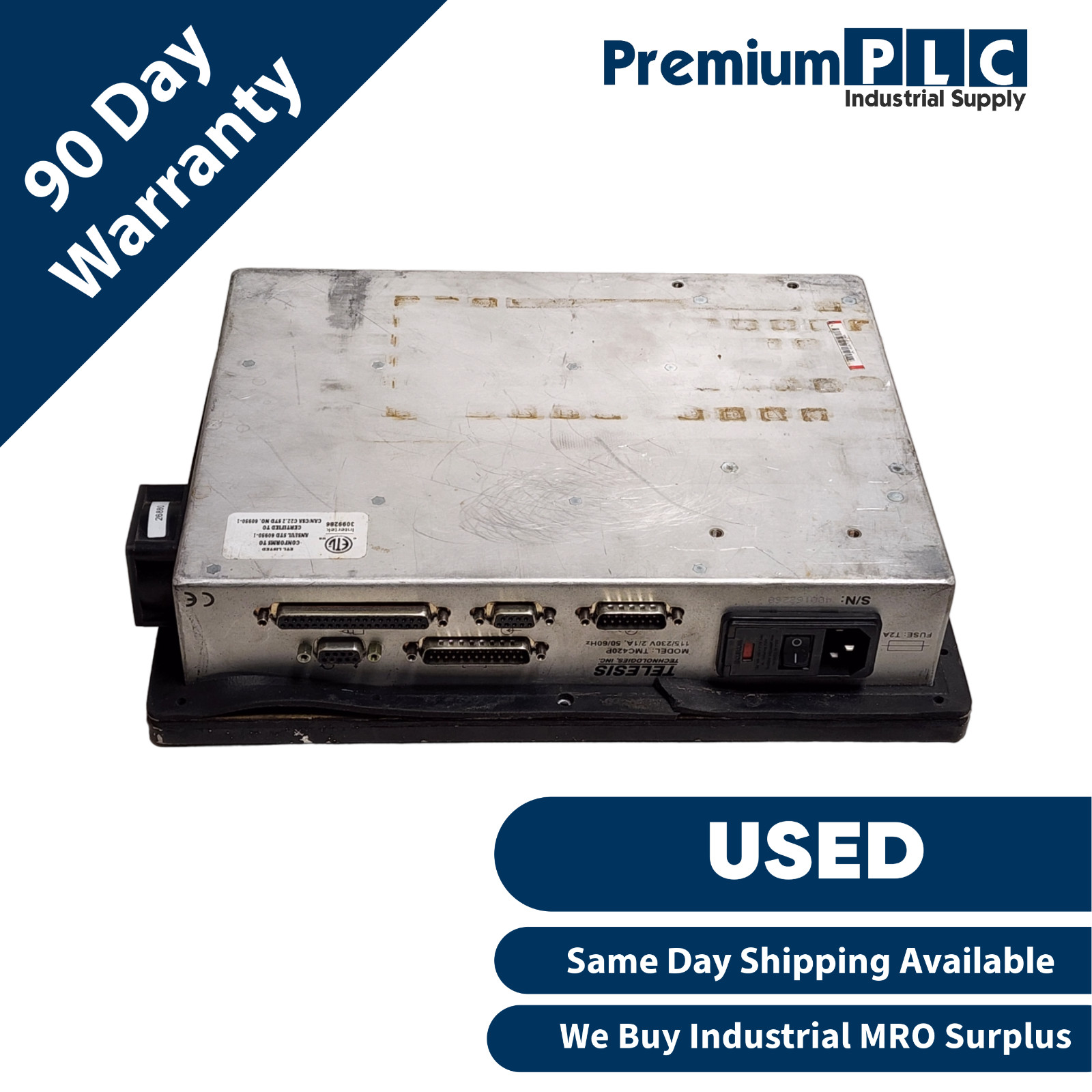 USED TELESIS TMC420P PINSTAMP MARKING SYSTEM CONTROLLER 115/230V 2/1A 50/60Hz
