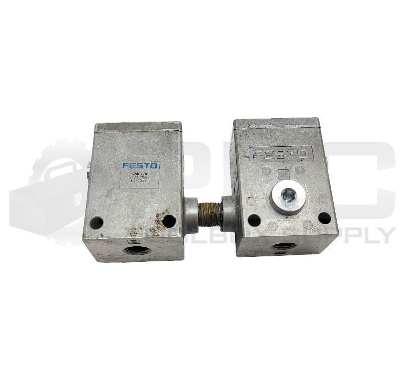 LOT OF 2 FESTO VAK-1/4 VACUUM GENEATOR 1.5-10 BAR