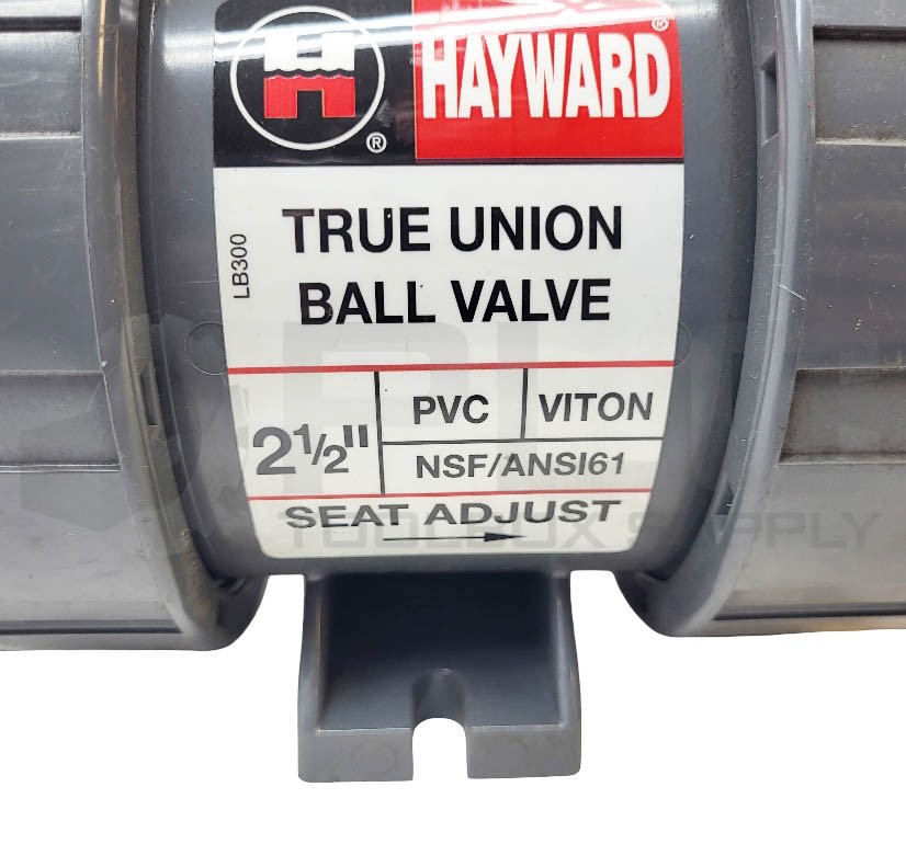 NEW HAYWARD LB300 TRUE UNION BALL VALVE 2-1/2″ PVC VITON NSF/ANSI61 *READ*