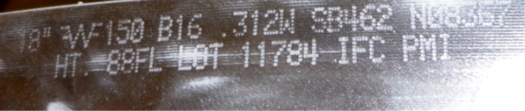 BRISTOL METALS LLC, NPS 18 , CLASS 150, WELD NECK RAISED FACE, SCH20 FLANGE