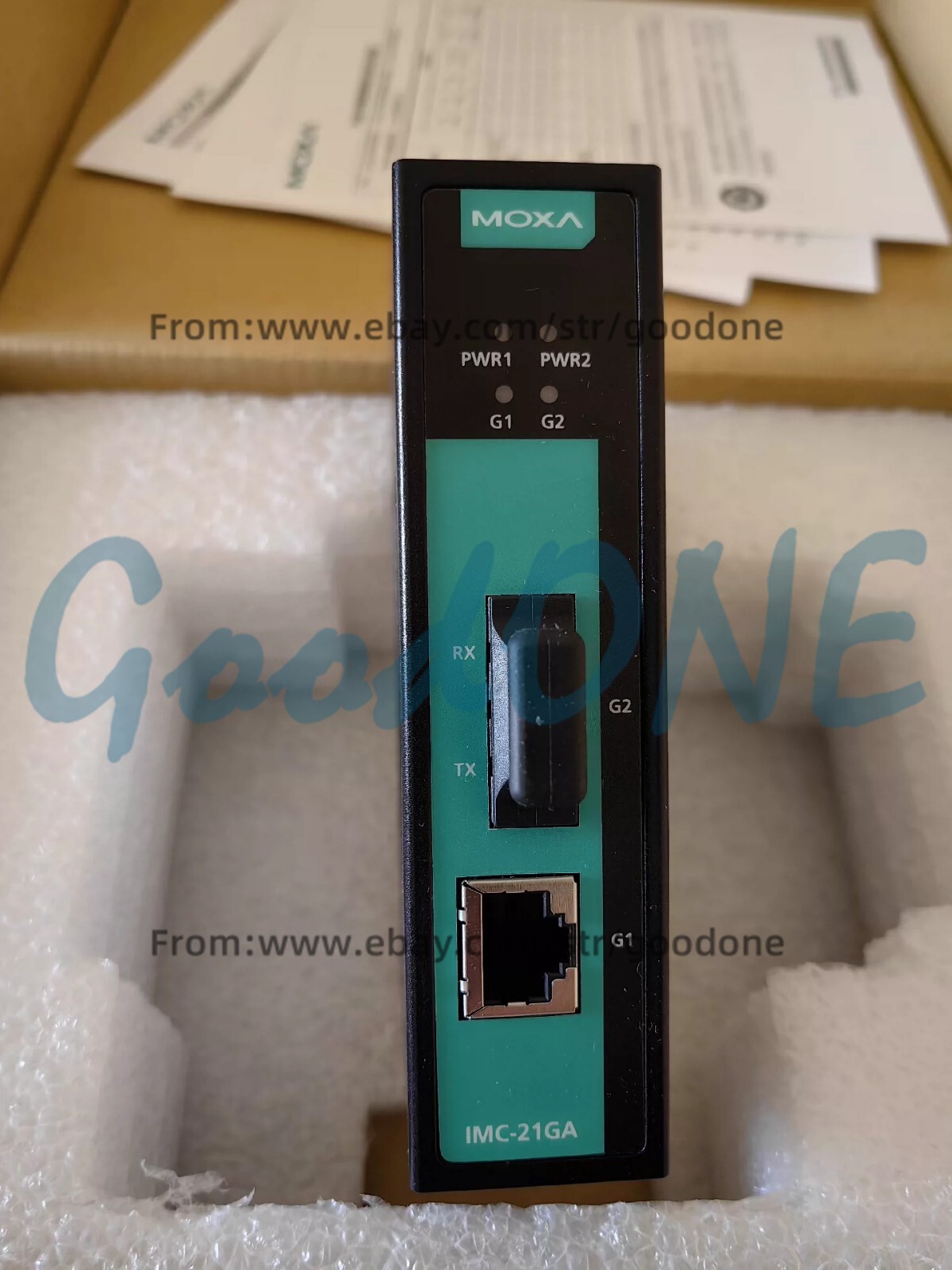 1PC NEW MOXA IMC-21GA-SX-SC Gigabit Multimode Transceiver SC Interface